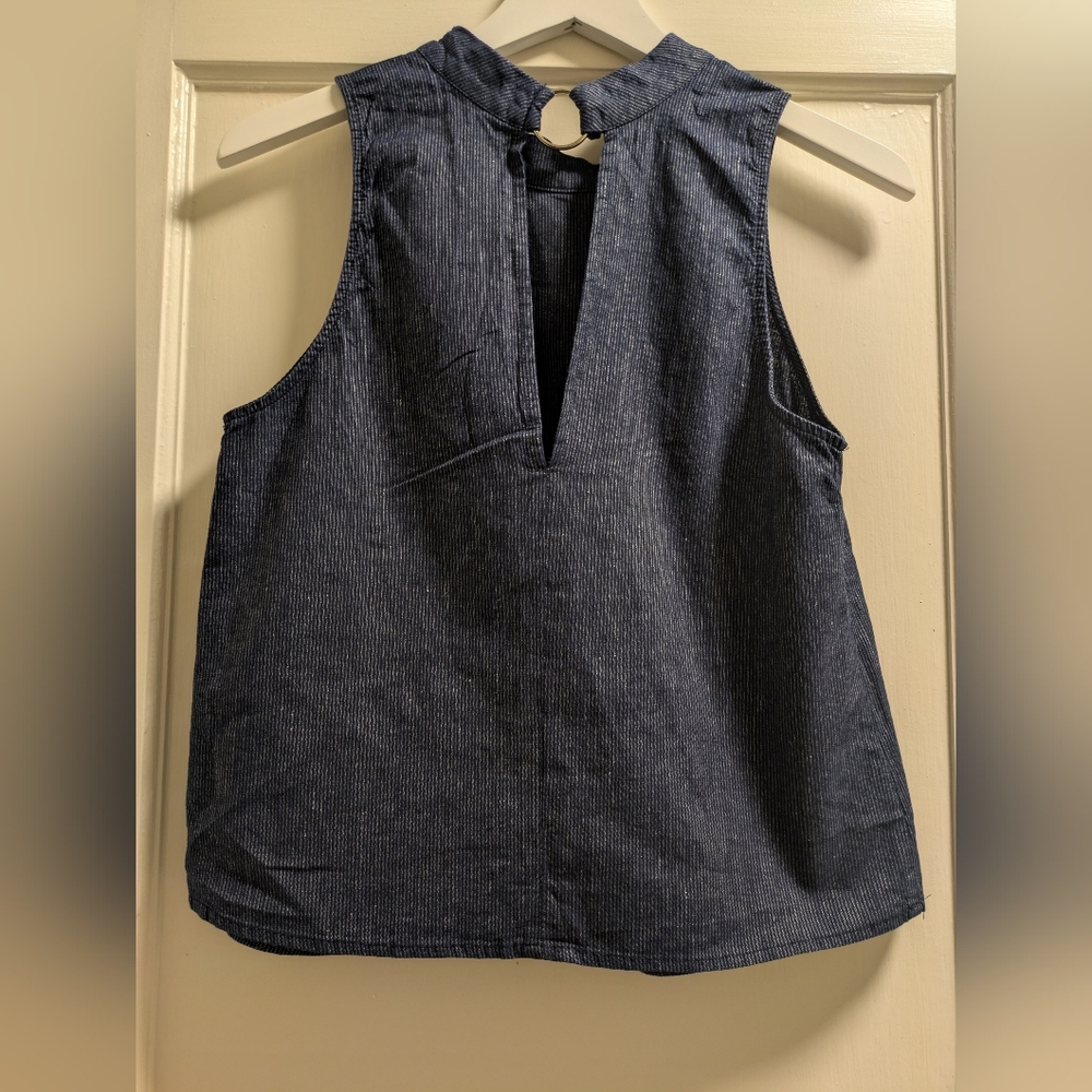 BCBGeneration Sleeveless Top With Back Cutout